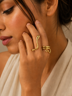 THE SINUOUS TEARDROP RING