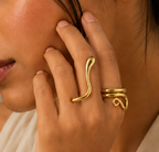 THE SINUOUS TEARDROP RING