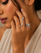 THE SINUOUS TEARDROP RING