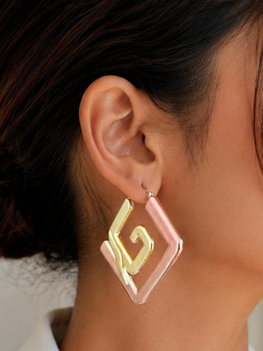 Tri-Tone Artisan Hoops