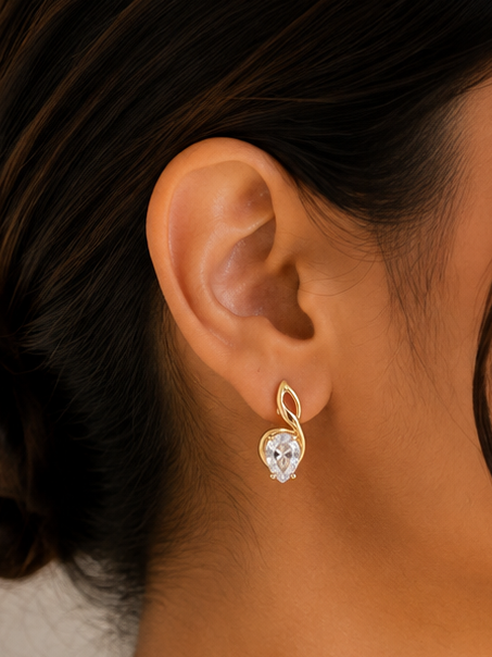 Gilded Marquise Swirls