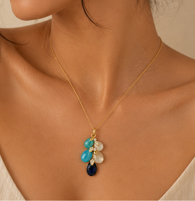Crimson Cascade Necklace