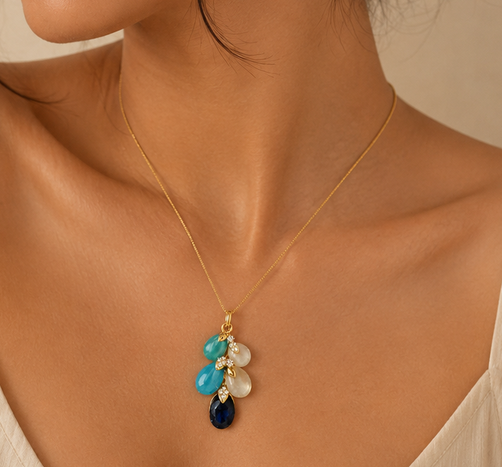 Crimson Cascade Necklace