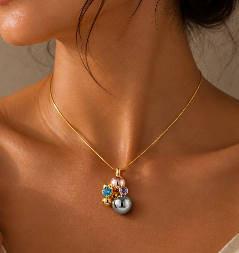 Orbit Crystal Necklace