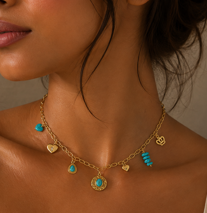 Santorini Charm Necklace