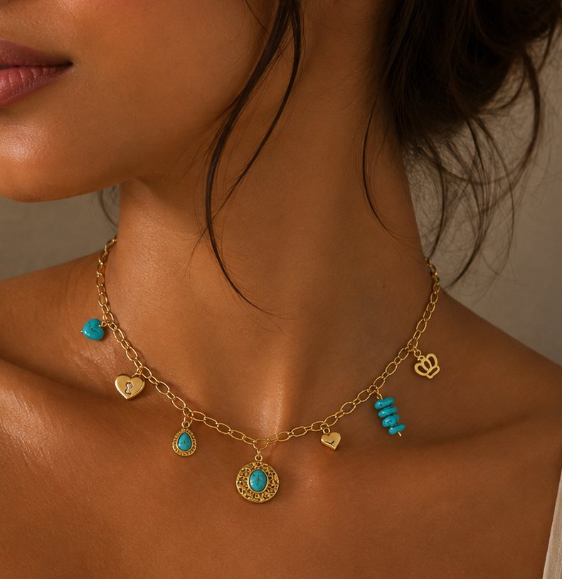 Santorini Charm Necklace