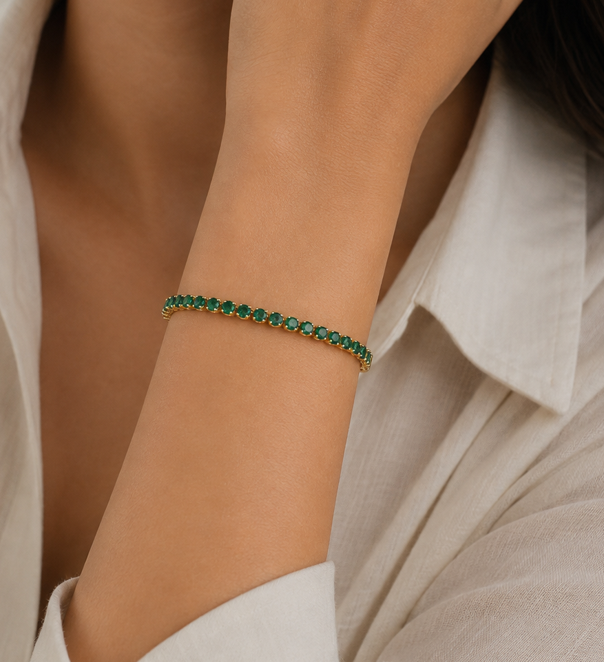 Dainty Emerald Tennis