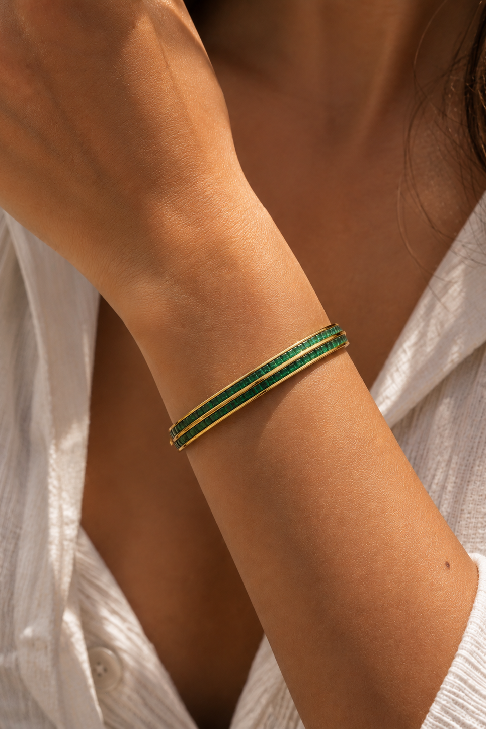 Emerald Edge Bangle