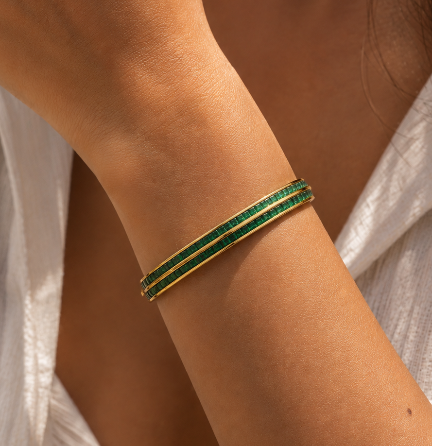 Emerald Edge Bangle