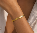 Open Crystal Bar Cuff