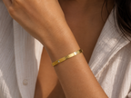 Open Crystal Bar Cuff