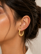 Amara Sculpted Hoop Earrings