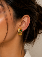 Multicolour Stone Earrings