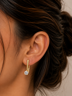 Pearl Heart Drop Earrings (2in1)