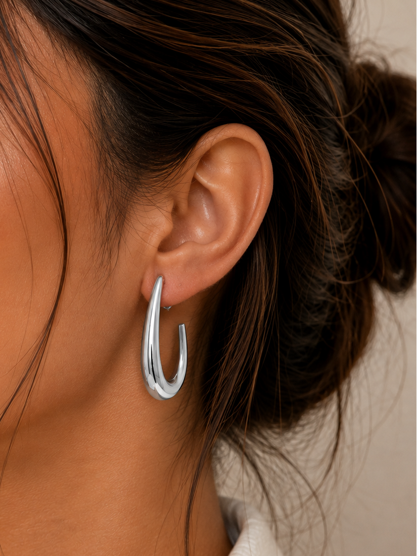 Silver Drop Earrings