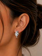 Crystal Heart Earrings