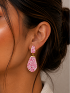 Azure Terrazzo Drop Earrings