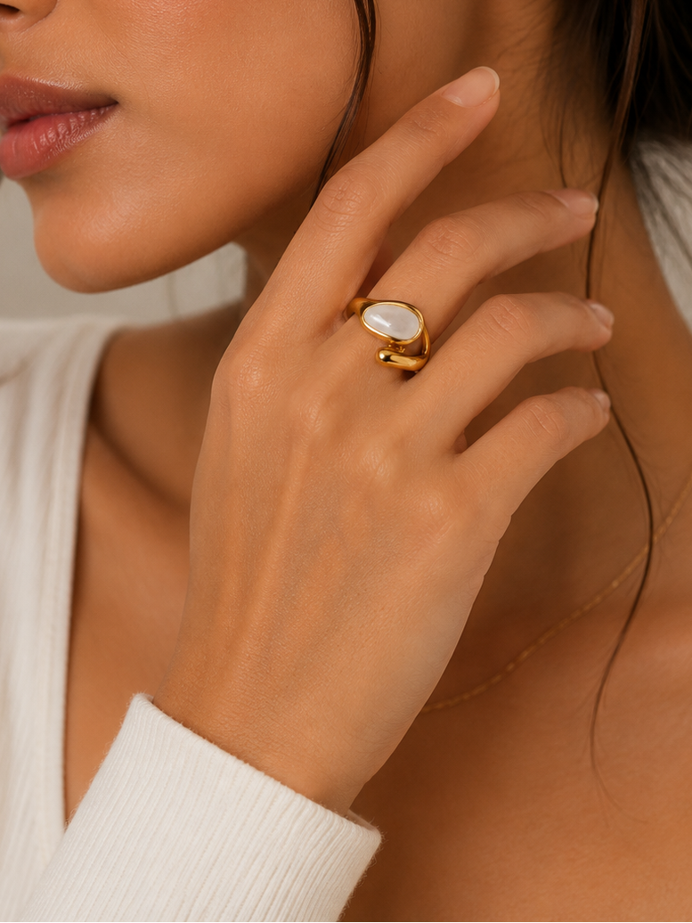 Elara Pearl Ring