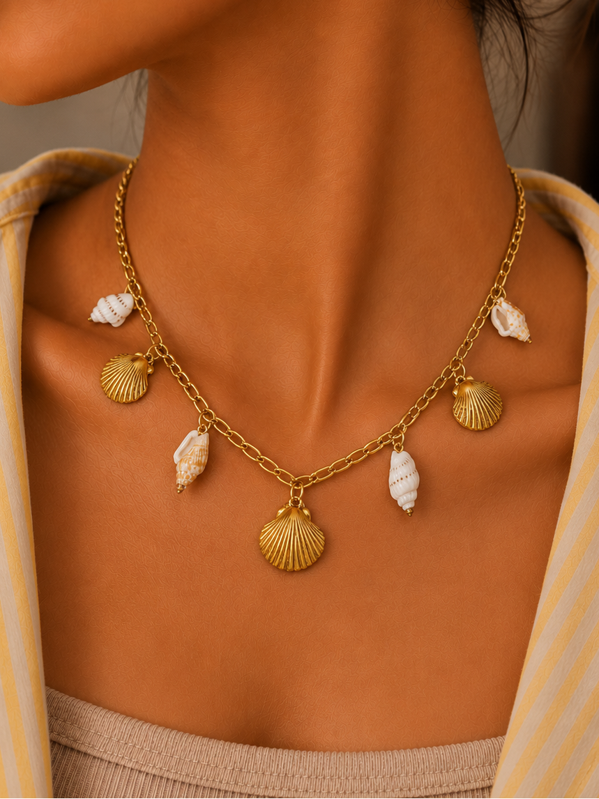 Seaside Treasure Charm Necklace