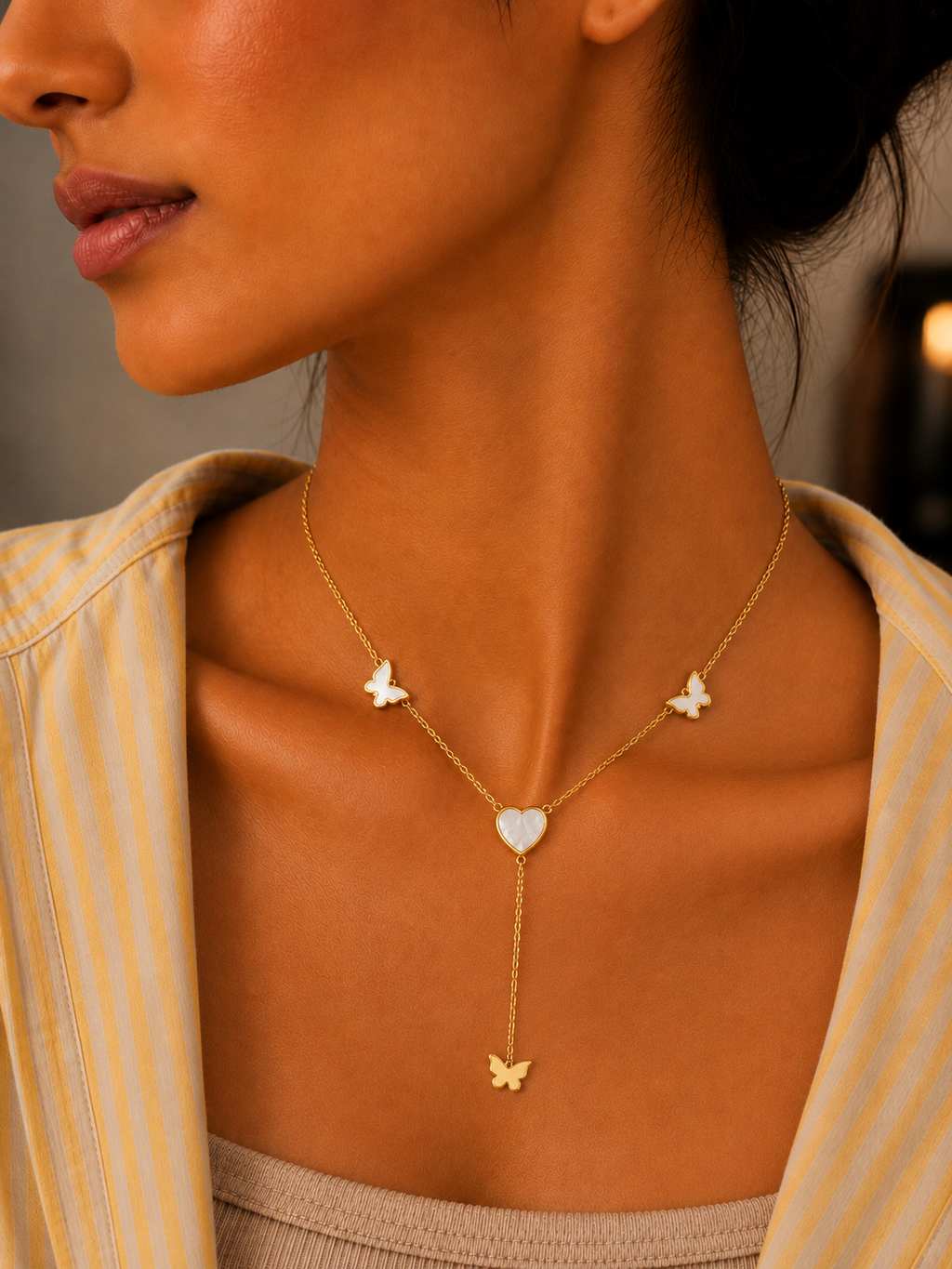 Butterfly Bliss Lariat Necklace