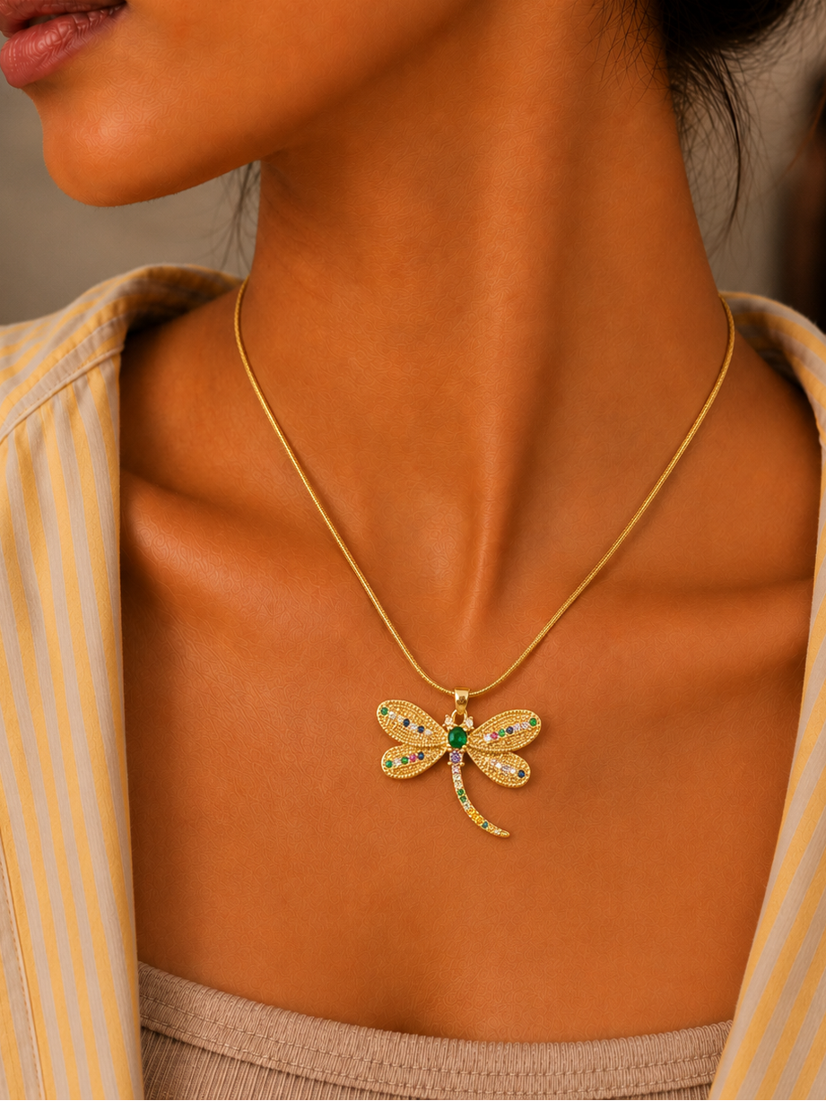 Enchanted Dragonfly Necklace