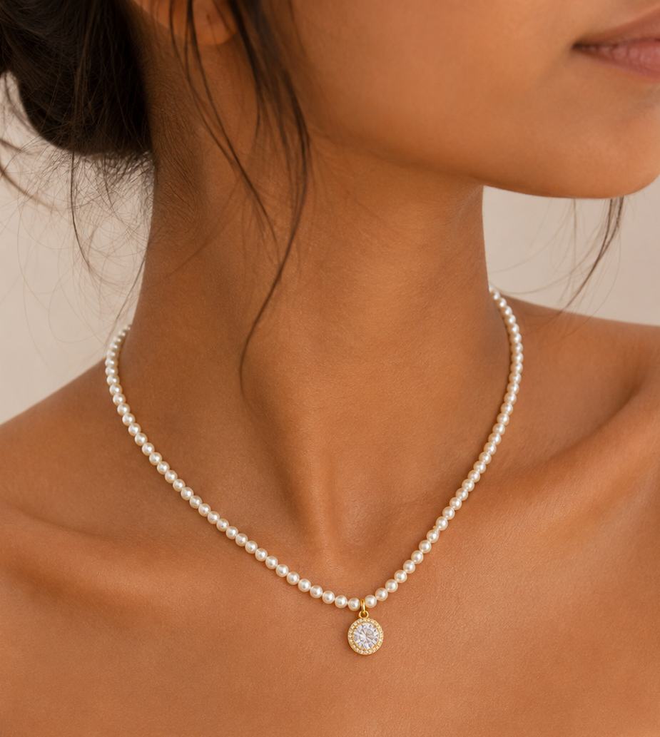 Pearl Halo Necklace