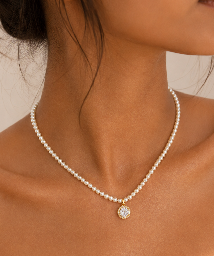 Pearl Halo Necklace