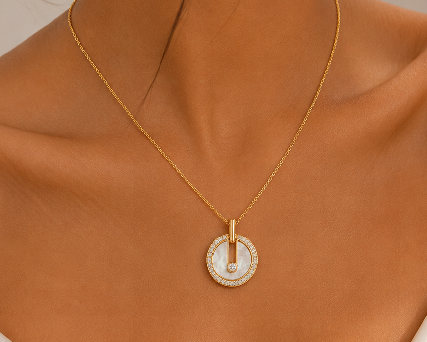 Celeste Mother of Pearl Necklace
