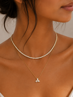 The Two-Tier Diamond Layer Necklace