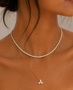 The Two-Tier Diamond Layer Necklace