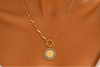 The Soleil Mixed-Link Coin Necklace