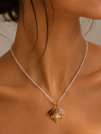Celeste Pearl Charm Necklace