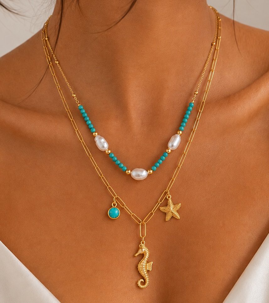 Ocean Treasure Pearl Necklace