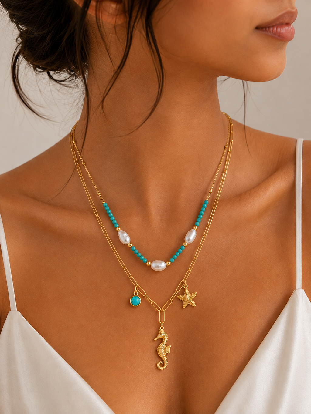 Ocean Treasure Pearl Necklace