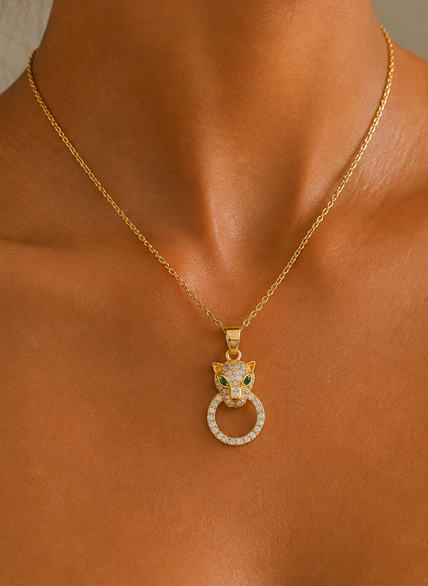 Panther Halo Necklace