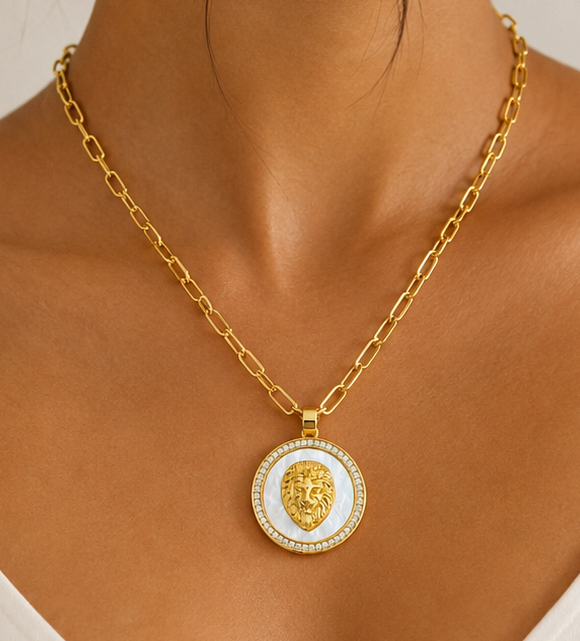 Leo Medallion Necklace