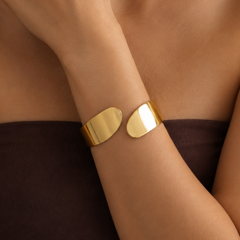 Aura Sculptural Cuff Bracelet