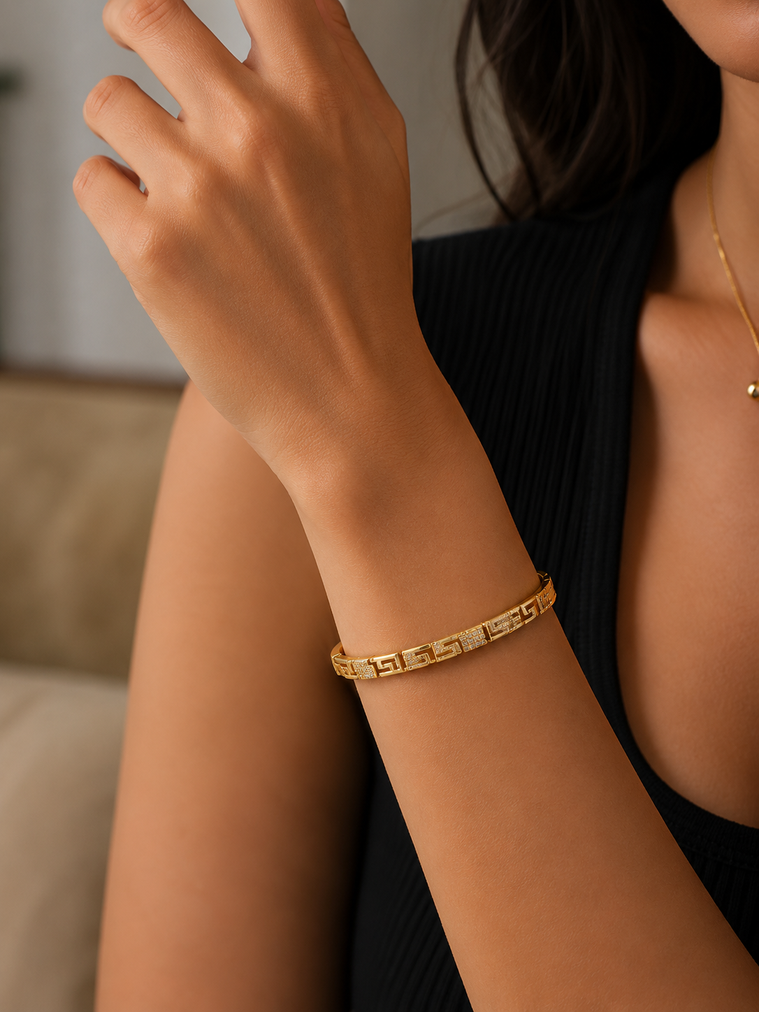 Greek Pattern Bangle