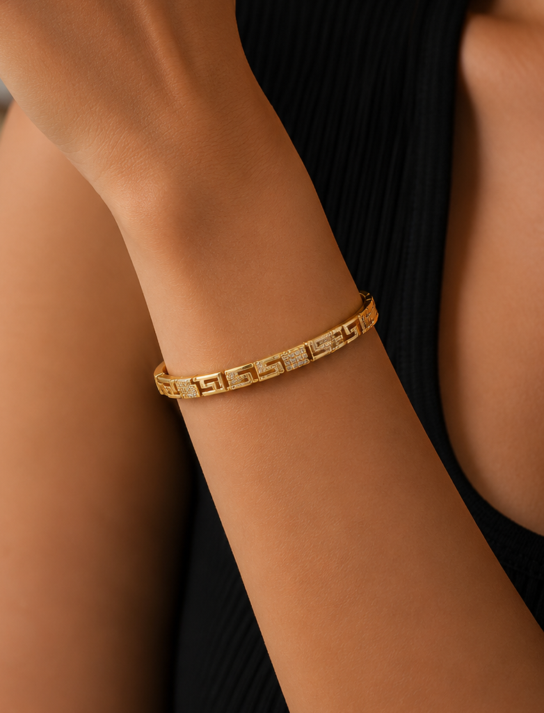 Greek Pattern Bangle