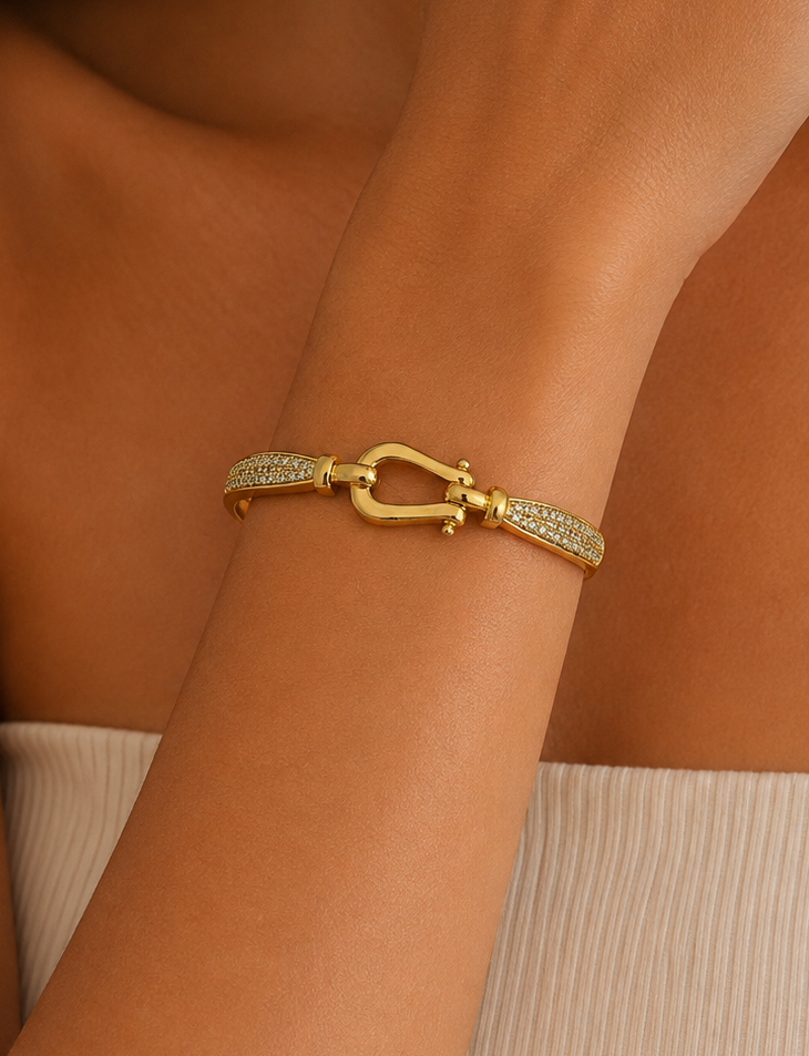 Crystal Knot Bangle