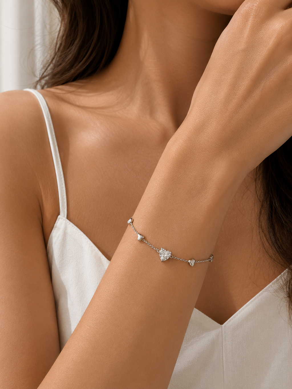 Petite Heart String Bracelet