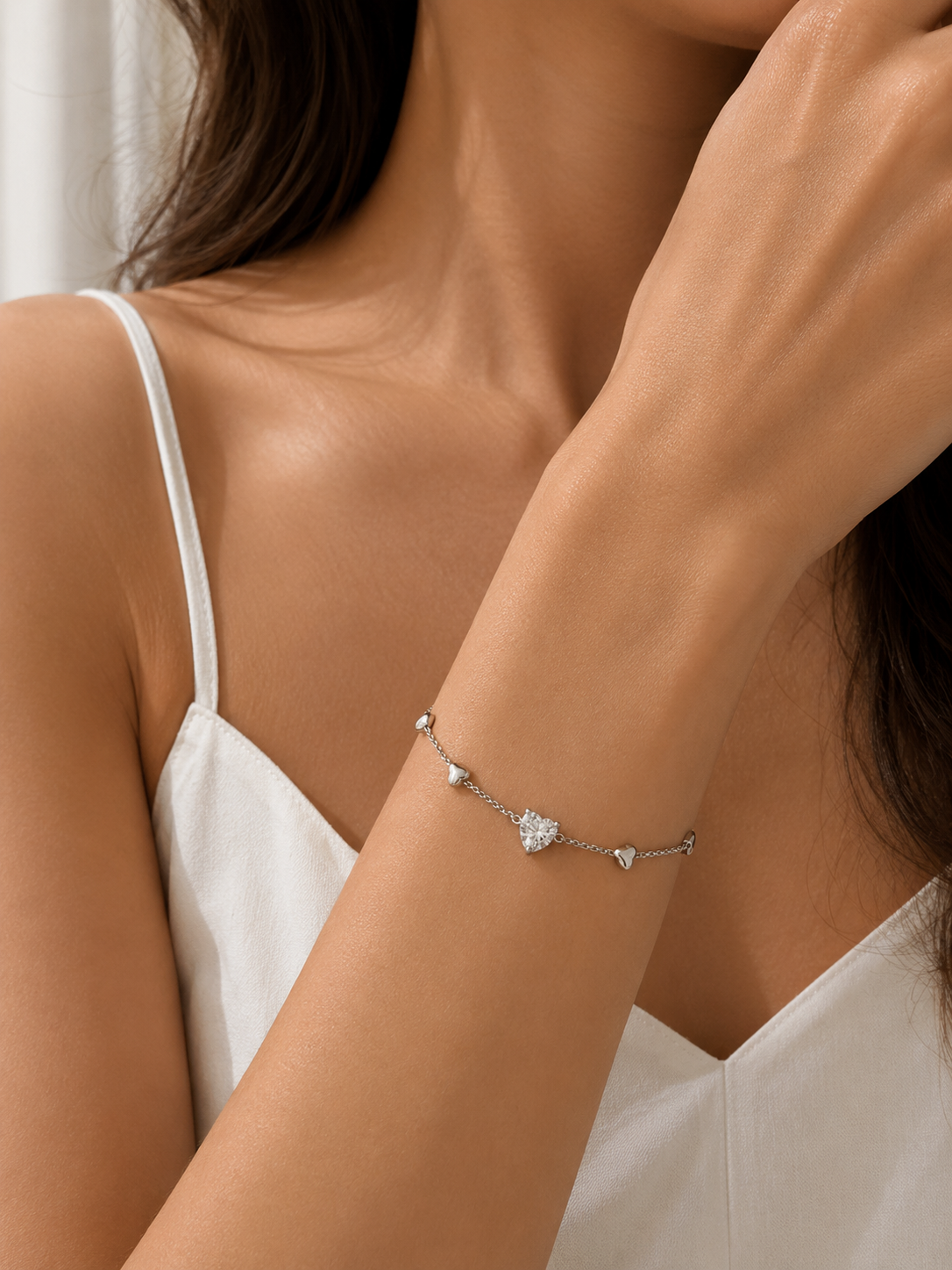 Petite Heart String Bracelet