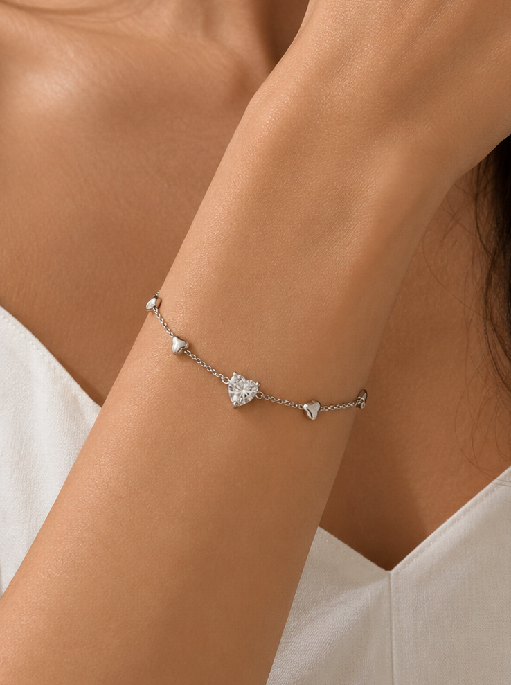Petite Heart String Bracelet