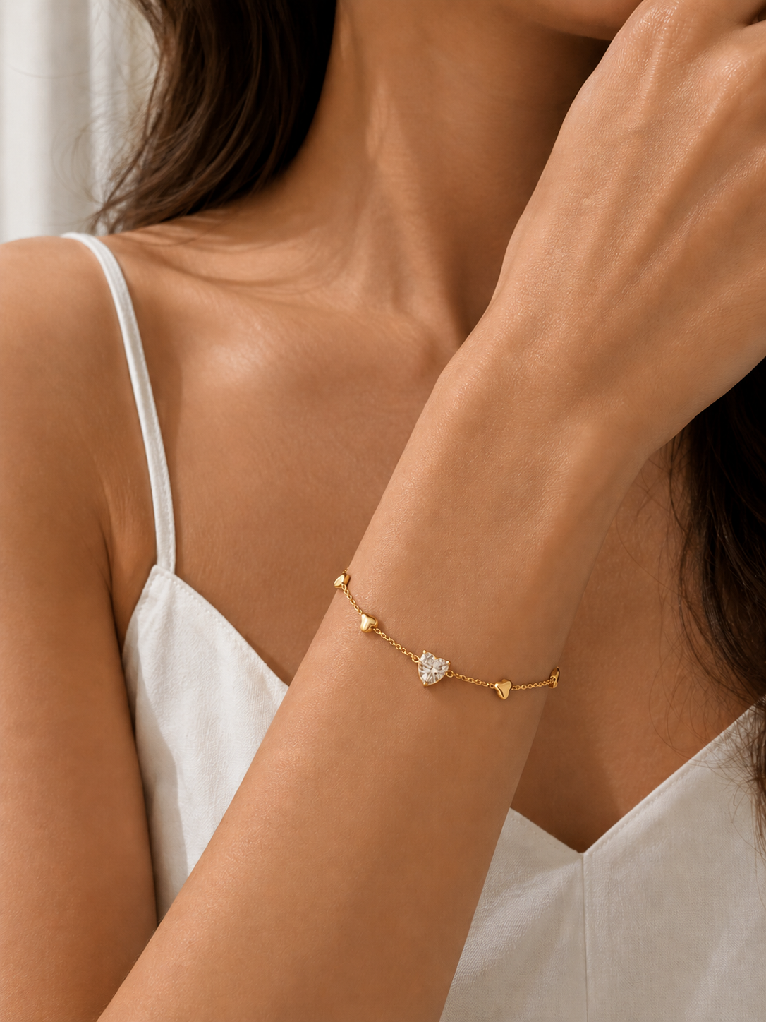 Petite Heart String Bracelet