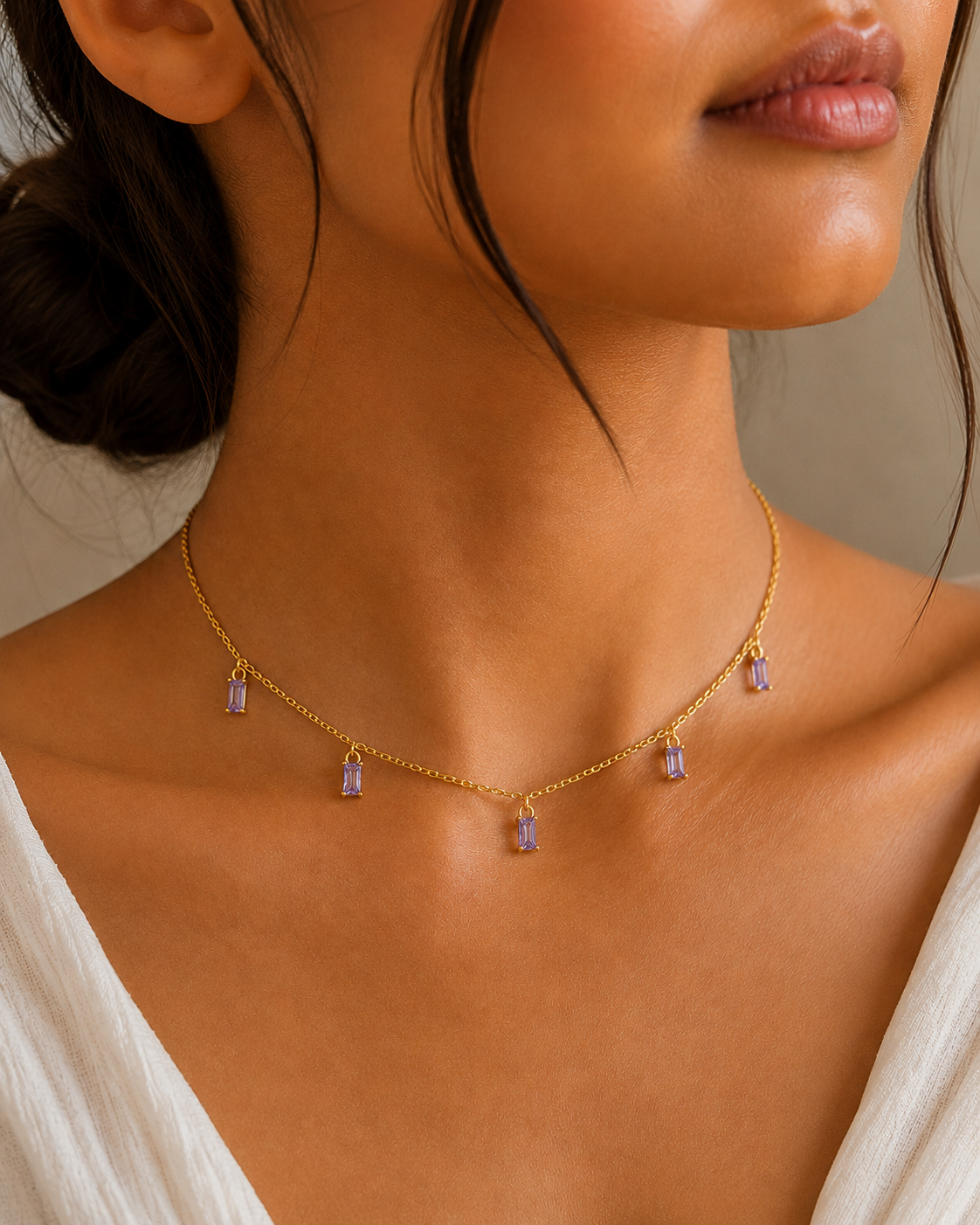 Baguette Glow Necklace