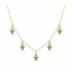 Evil eye charm necklace