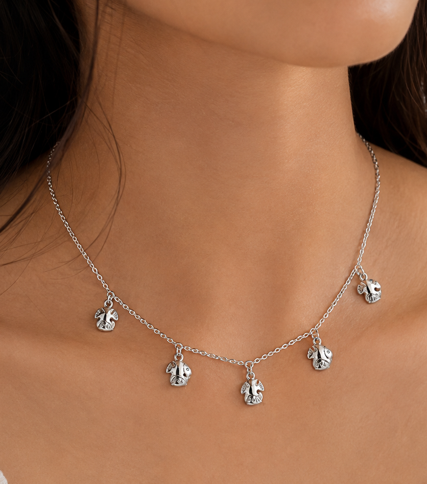 Ocean Bloom Fish Necklace