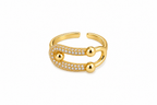 Gold Crystal Ring