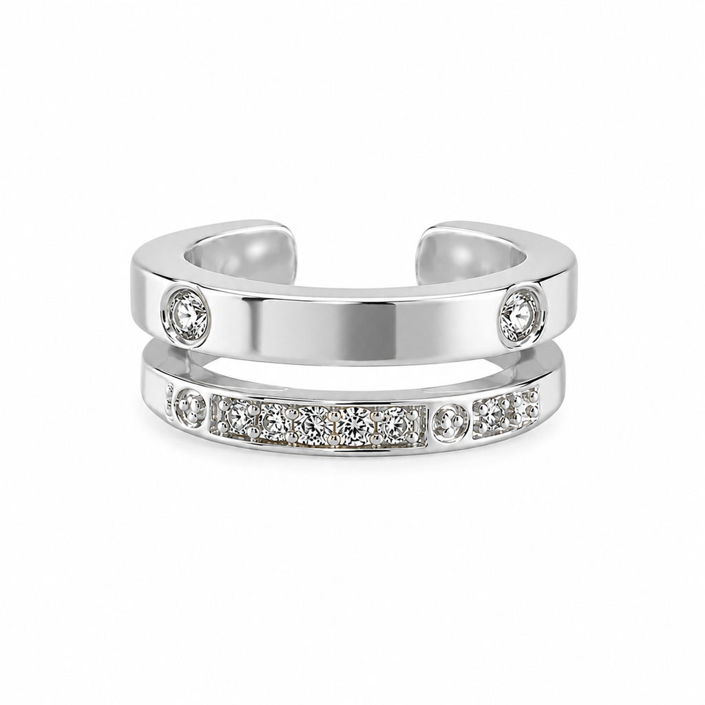 Celeste Double Band Ear Cuff