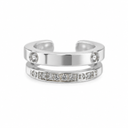 Celeste Double Band Ear Cuff